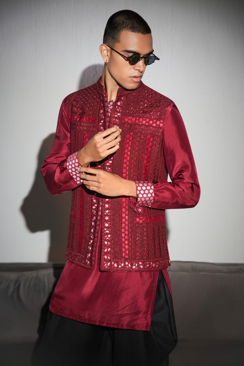 Baroque Nehru Jacket Set