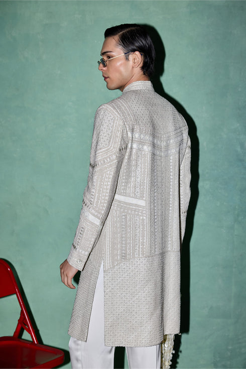 Baroque 2.0 Classic Achkan Set with Stole