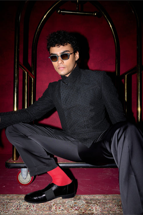 Baroque 2.0 Lapel Bandhgala Set