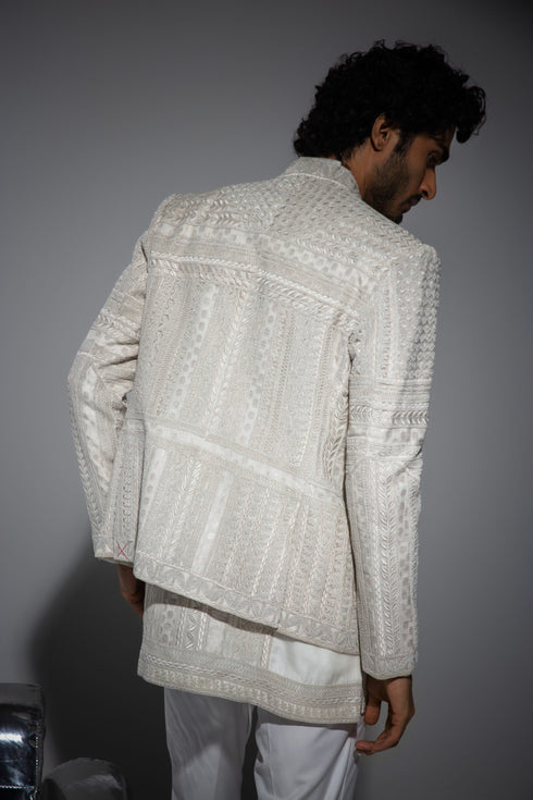 Baroque Crop Jacket Set