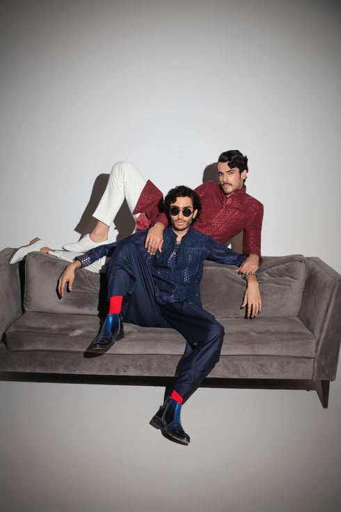 Baroque Nehru jacket Set