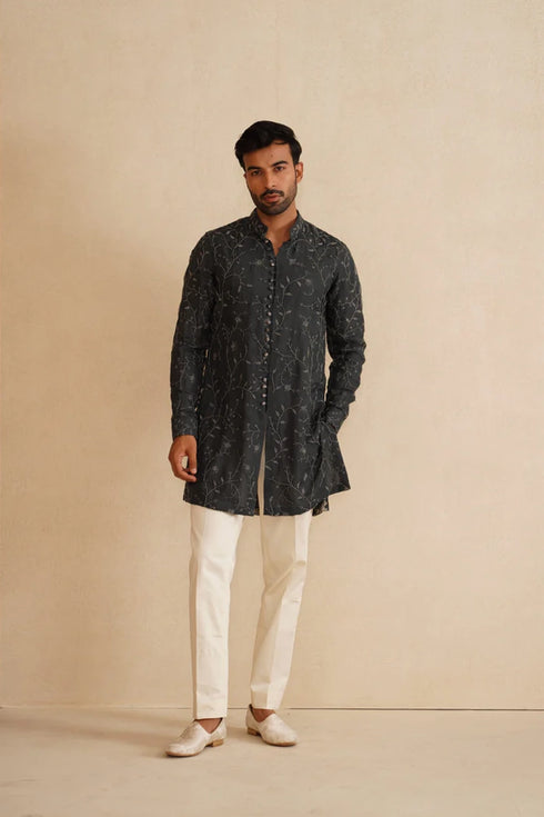 Beads Nehru Jacket Set