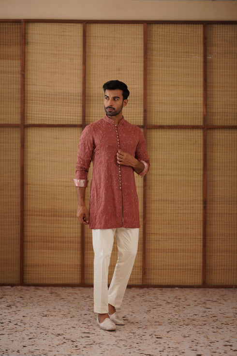 Beads Nehru Jacket Set