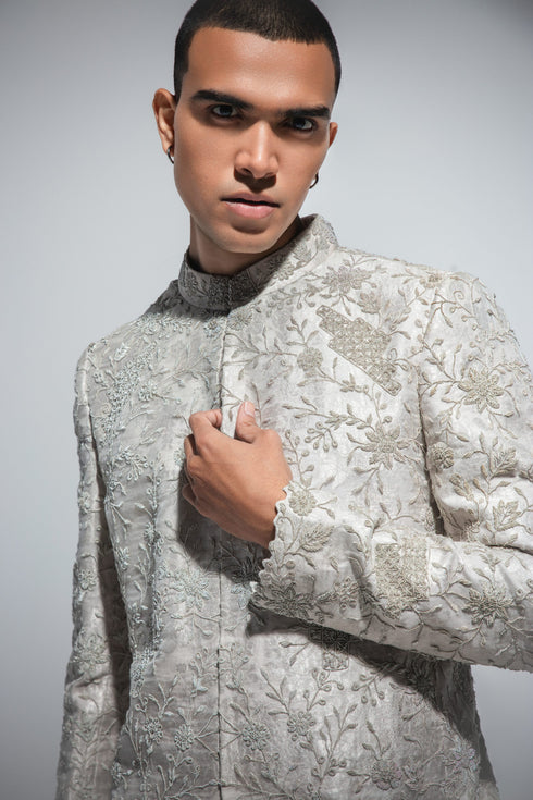 Banarasi Kora Bandhgala