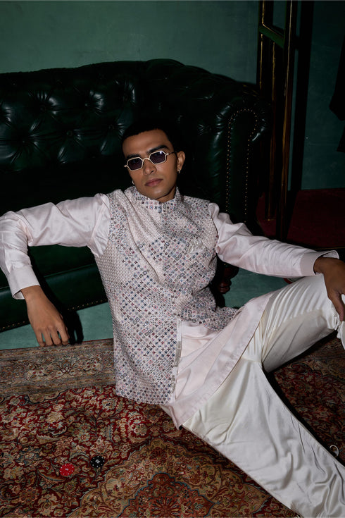 Candy Nehru Jacket Set