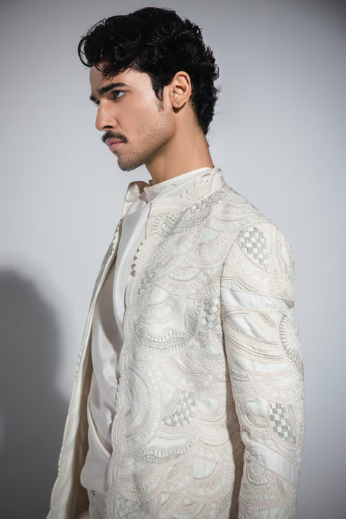 Crescent Open Achkan Set