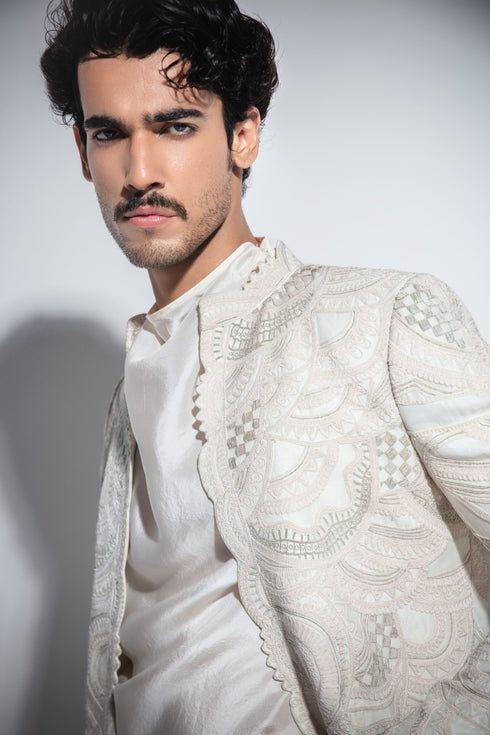 Crescent Open Achkan Set