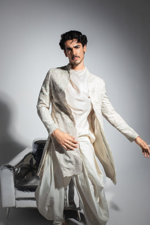 Crescent Open Achkan Set