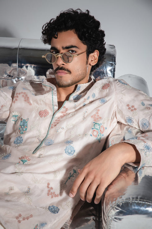 Doodle Festive Deep Neck Kurta Set