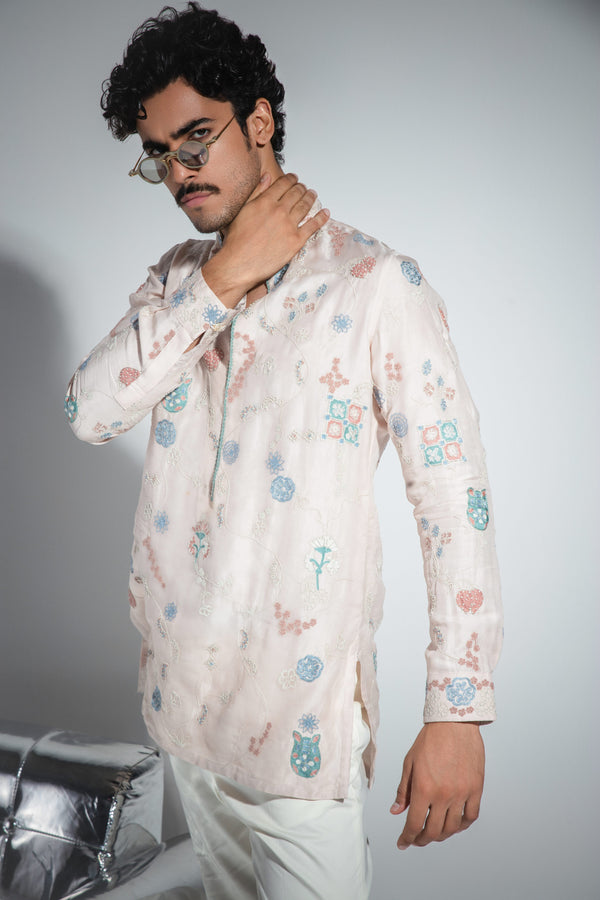 Doodle Festive Deep Neck Kurta Set