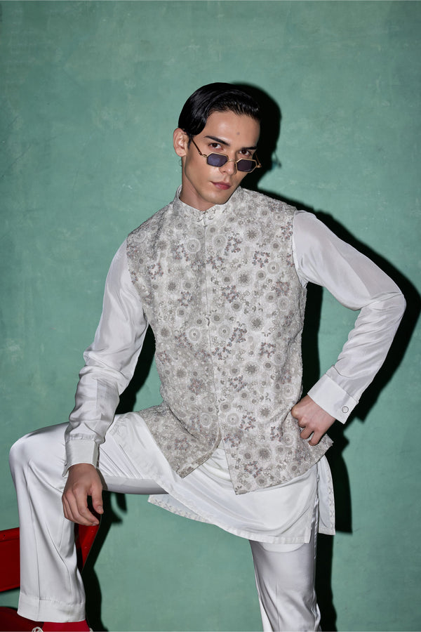 Garden in Bloom Nehru Jacket Set