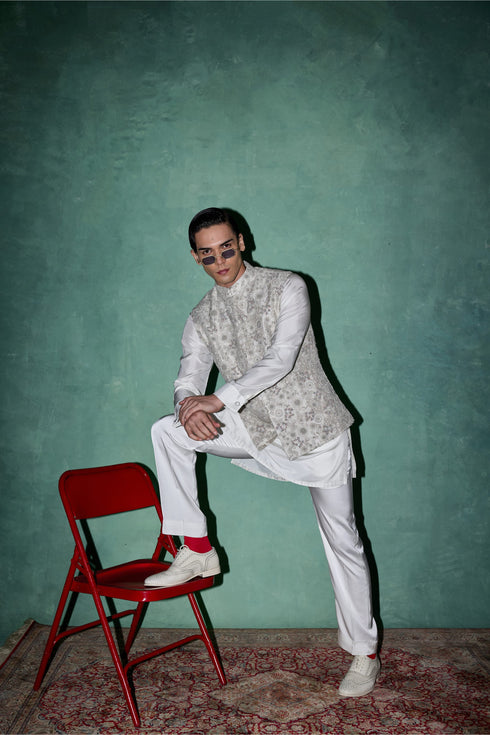 Garden in Bloom Nehru Jacket Set