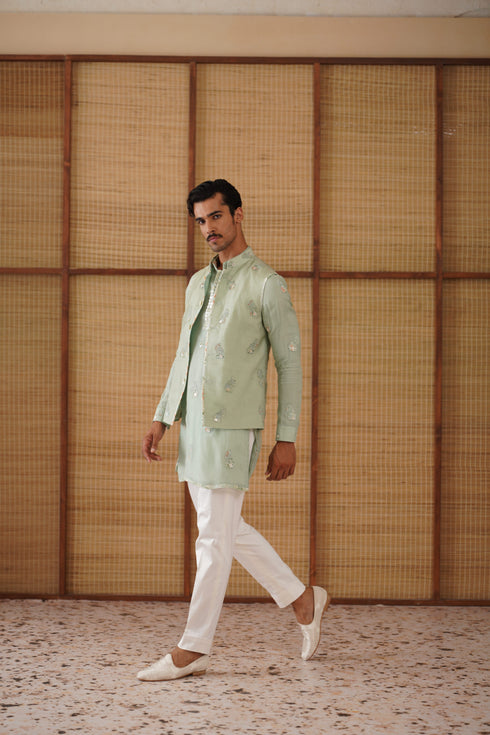 Gramophone Dori Nehru Jacket Set