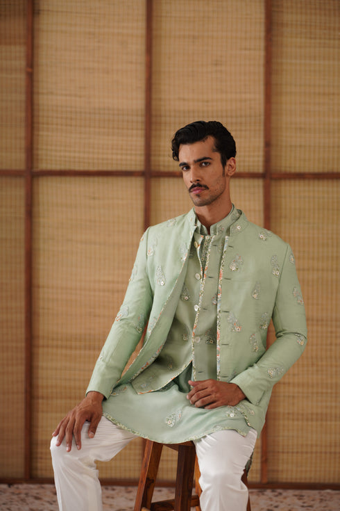 Gramophone Dori Nehru Jacket Set