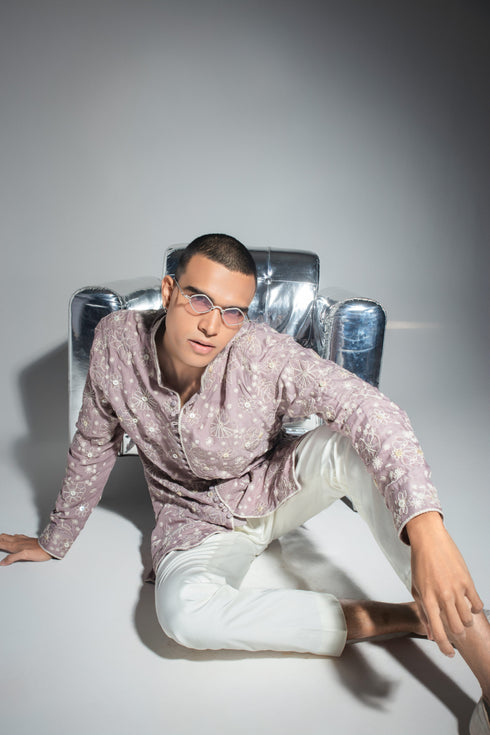 Jamdani Patchwork FLB Kurta Set