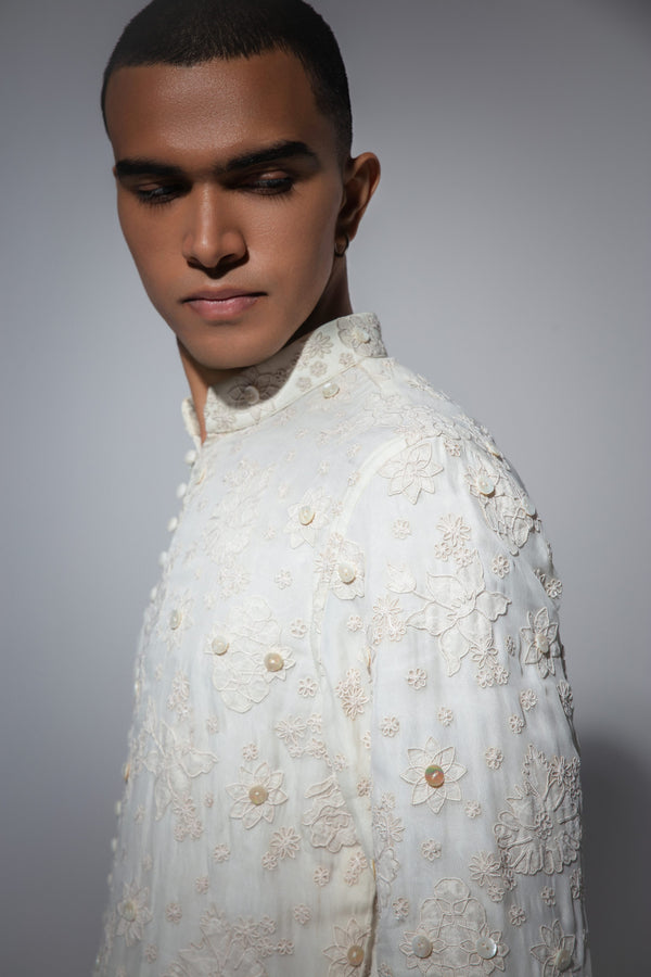 Jamdani Patchwork FLB Kurta Set