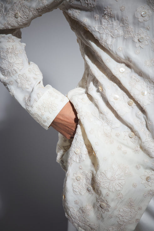 Jamdani Patchwork FLB Kurta Set