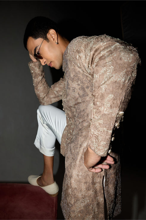 Kasuti Two Tone Floral Couture FLB Kurta