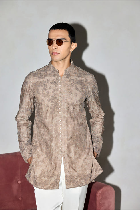 Kasuti Two Tone Floral Couture FLB Kurta