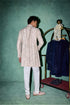Kasuti Two Tone Floral Layered Achkan