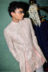 Kasuti Two Tone Floral Layered Achkan
