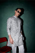 Kasuti Floral+Grid Panel Kurta