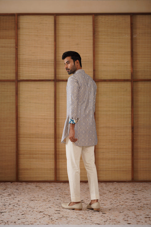 Kairos Diamond Nehru Jacket Set