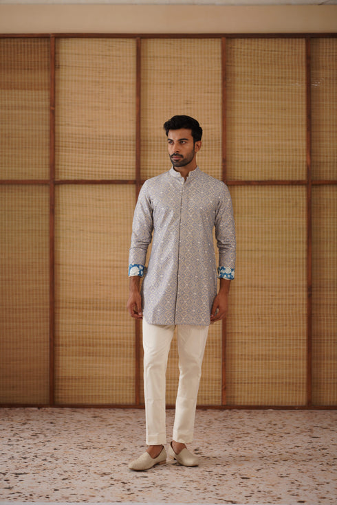 Kairos Diamond Nehru Jacket Set