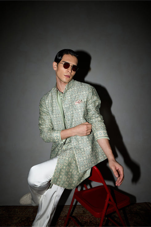 Kilim Nehru Jacket Set