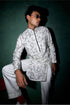 Kasuti Two Tone Floral Panel Kurta