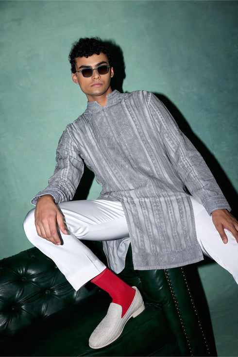 Naksh Dori Panel Kurta Set