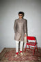 Neo Classic Achkan Set with Embroidered Stole