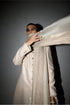 Neo Classic Achkan Set with Embroidered Stole