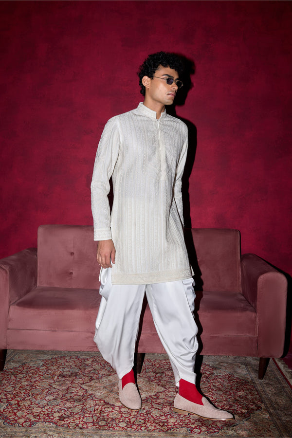 Naksh Dori Deep Neck Kurta Set
