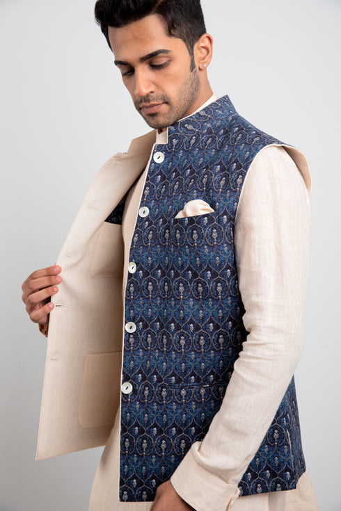 Reversible Nehru Jacket