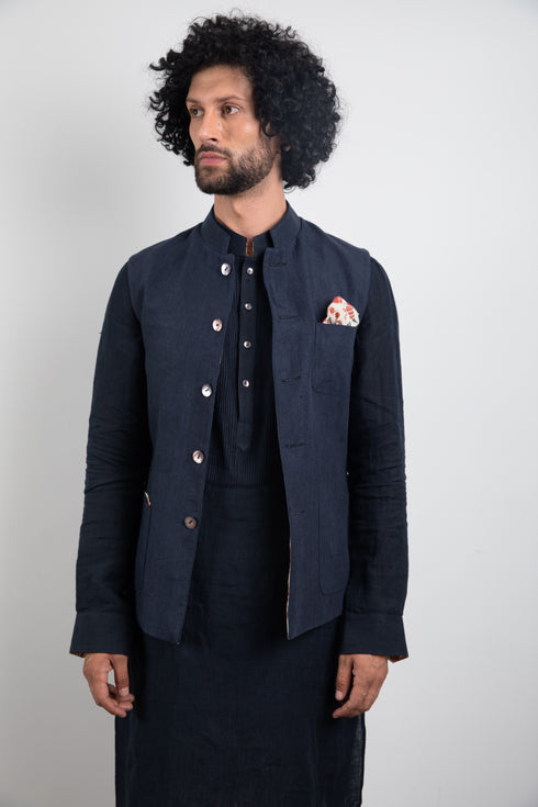 Reversible Nehru Jacket