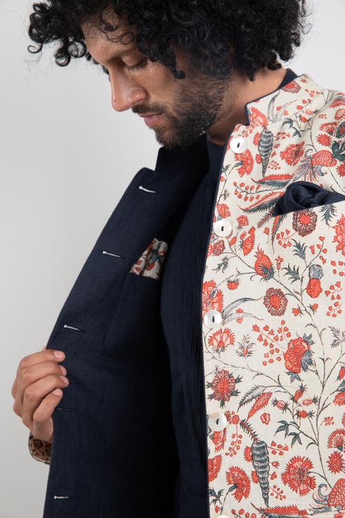 Reversible Nehru Jacket