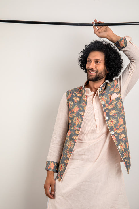 Reversible Nehru Jacket