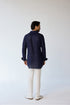 RTW-Chessboard Bandhgala with Shirt Collar Kurta Set