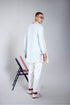 RTW-Chessboard Shrug with Henly Collar Kurta Set