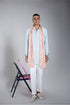 RTW-Chessboard Shrug with Henly Collar Kurta Set