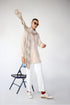 RTW-Poppy Bandhgala with Henly collar Kurta Set