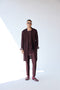RTW-Poppy Shrug with Boat Neck False Hem Kurta Set