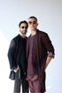 RTW-Poppy Shrug with Boat Neck False Hem Kurta Set