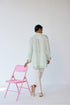 RTW-Chessboard Open Short Achkan with Henly Collar Kurta Set