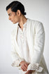 RTW-Suqares Shrug with henly Collar Kurta Set
