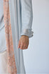 RTW-Chessboard Open Short Achkan with Henly Collar Kurta Set