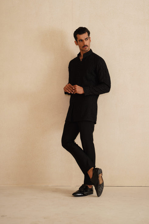 Scallop Dori Kurta Shirt Set