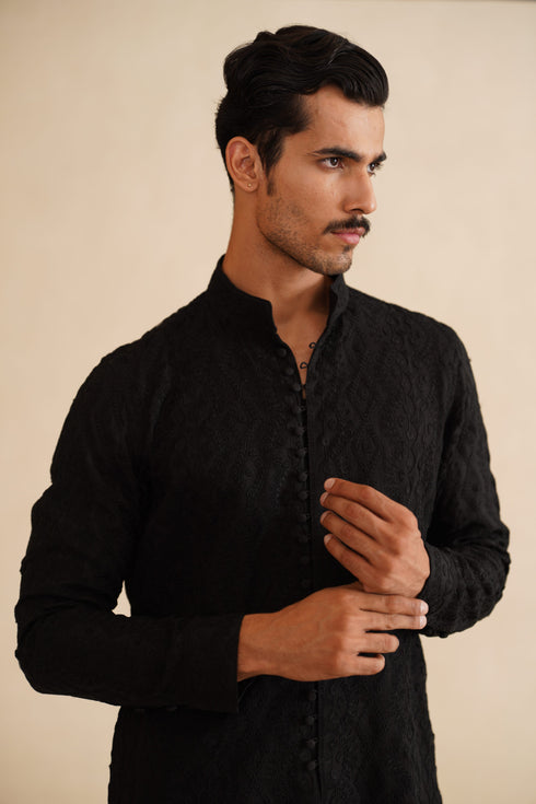 Scallop Dori Kurta Shirt Set