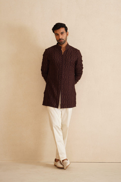 Scallop Dori Kurta Shirt Set